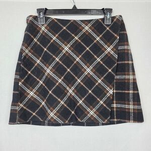 Hollister Plaid Mini Skirt Ultra High Rise Size M
